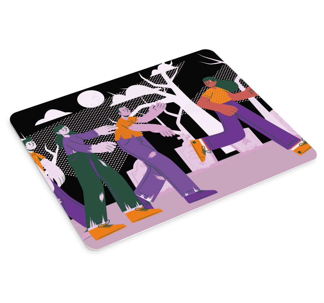 Tapis de souris Halloween zombies effrayants - TenStickers