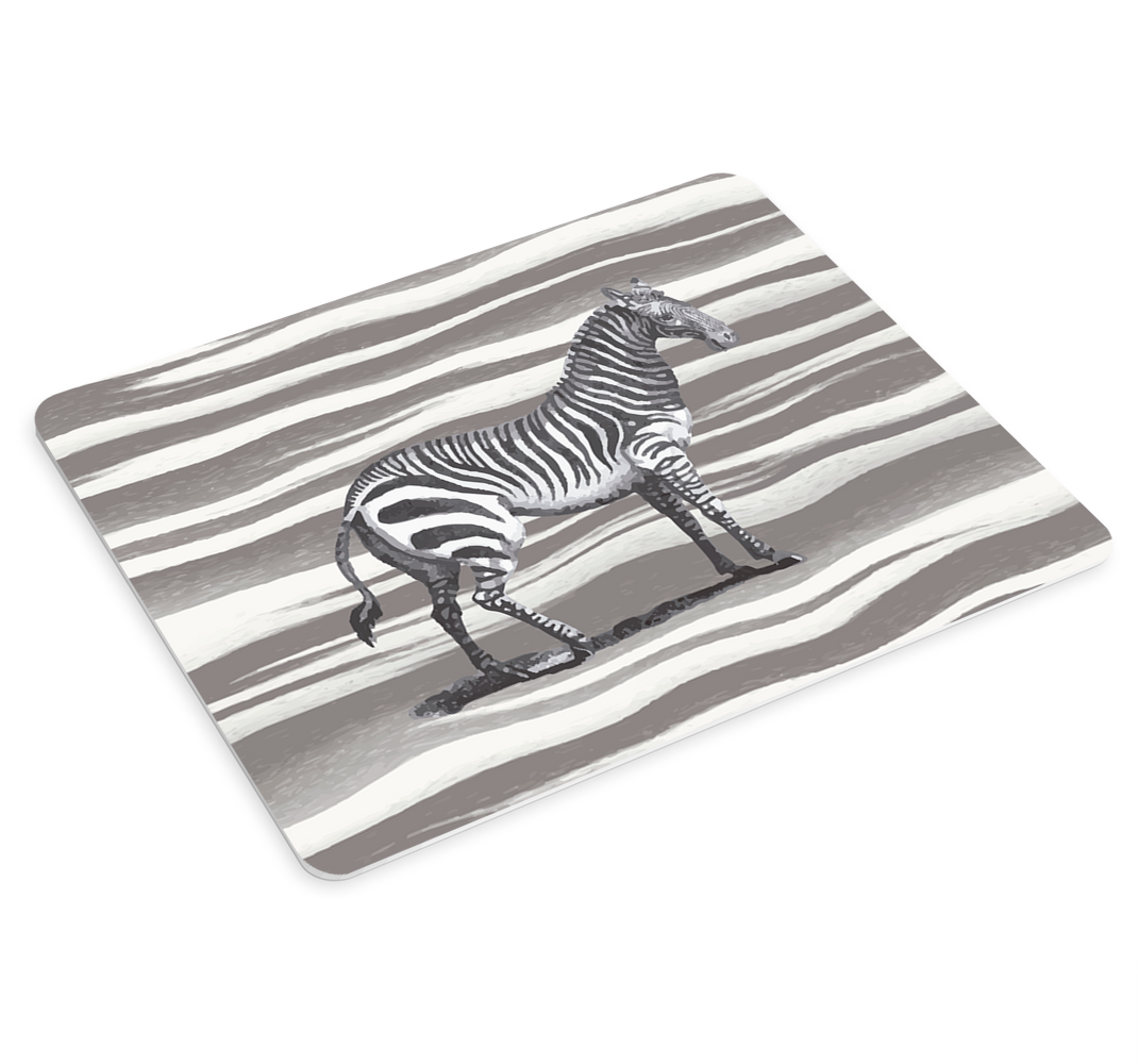 Alfombrilla de ratón cebra ilustración vintage - TenVinilo