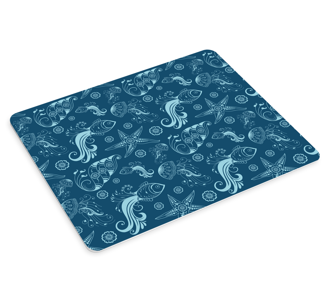 Alfombrilla de raton texturas Vida marina ornamental - TenVinilo