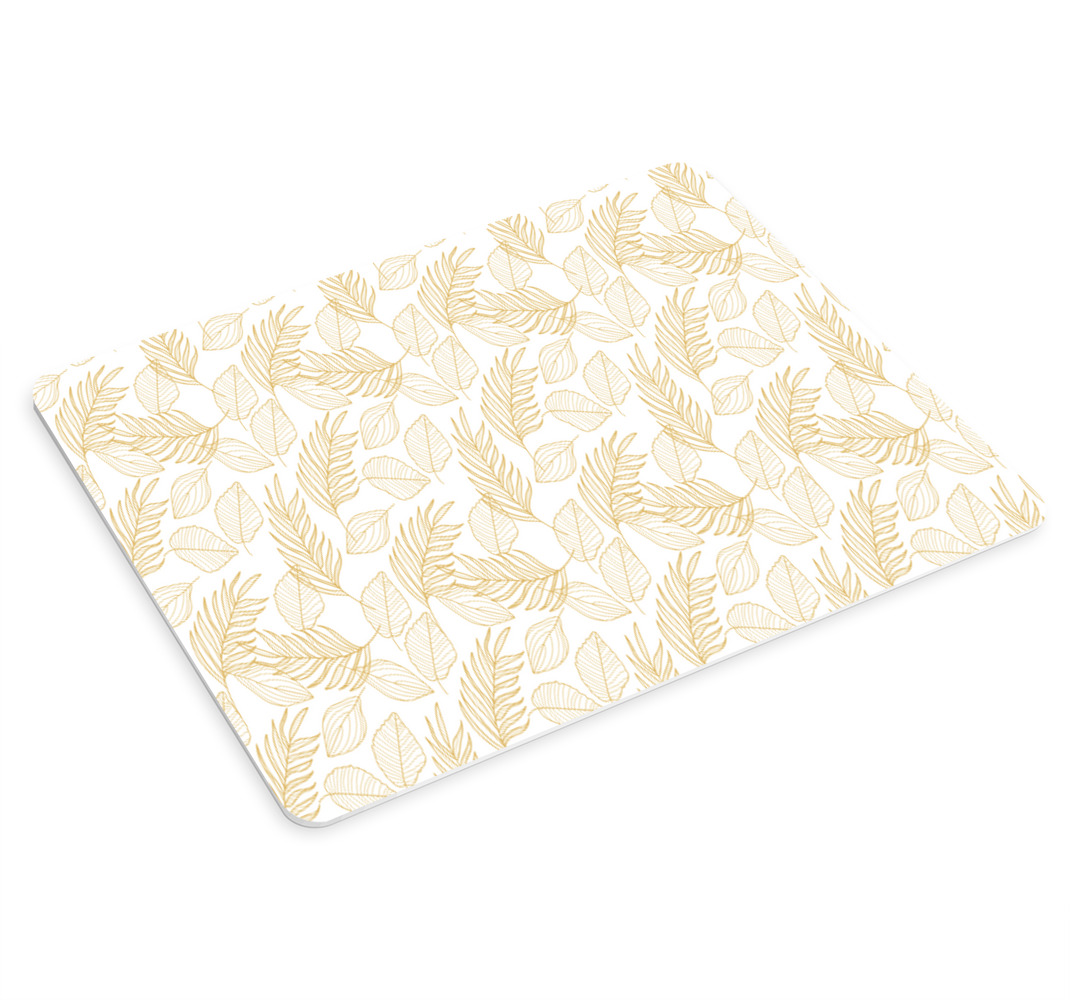 Alfombrilla raton original Palmeras hojas beige - TenVinilo