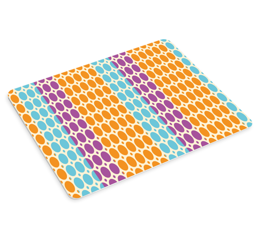 Tapetes de rato com texturas e padrões Ervilhas coloridas - TenStickers