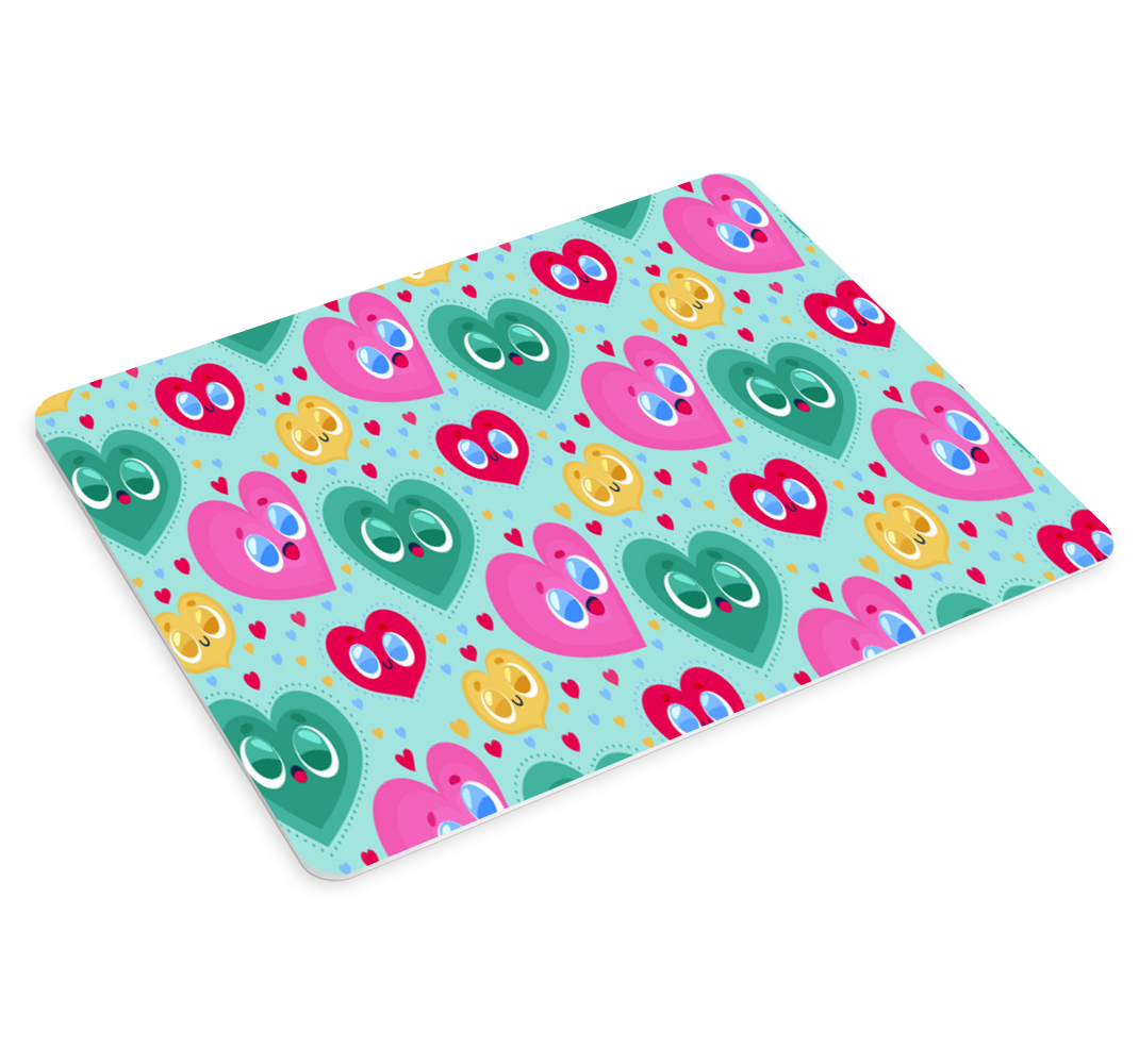 Alfombrilla raton original Corazones lindos - TenVinilo