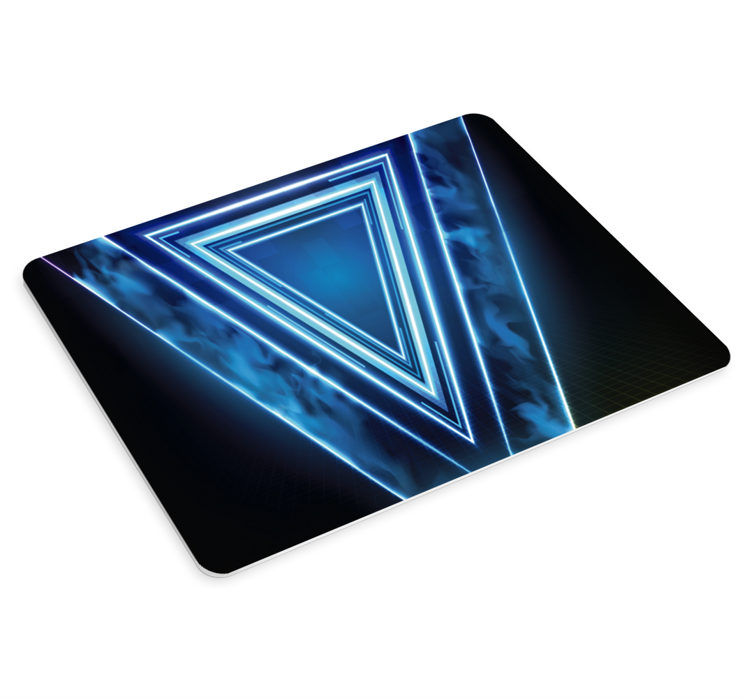 Light blue abstract triangle mouse pad - TenStickers