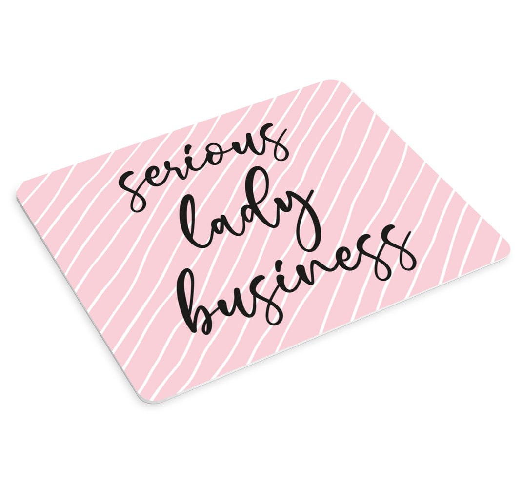 Ciddi bayan iş mouse pad tırnak - TenStickers