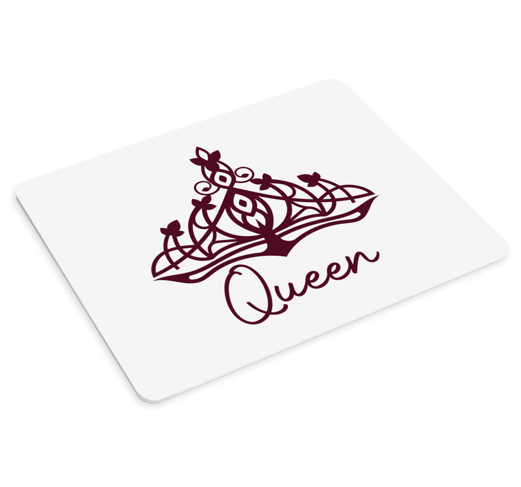 Taçlı kraliçe metni daha fazla fare altlığı - TenStickers