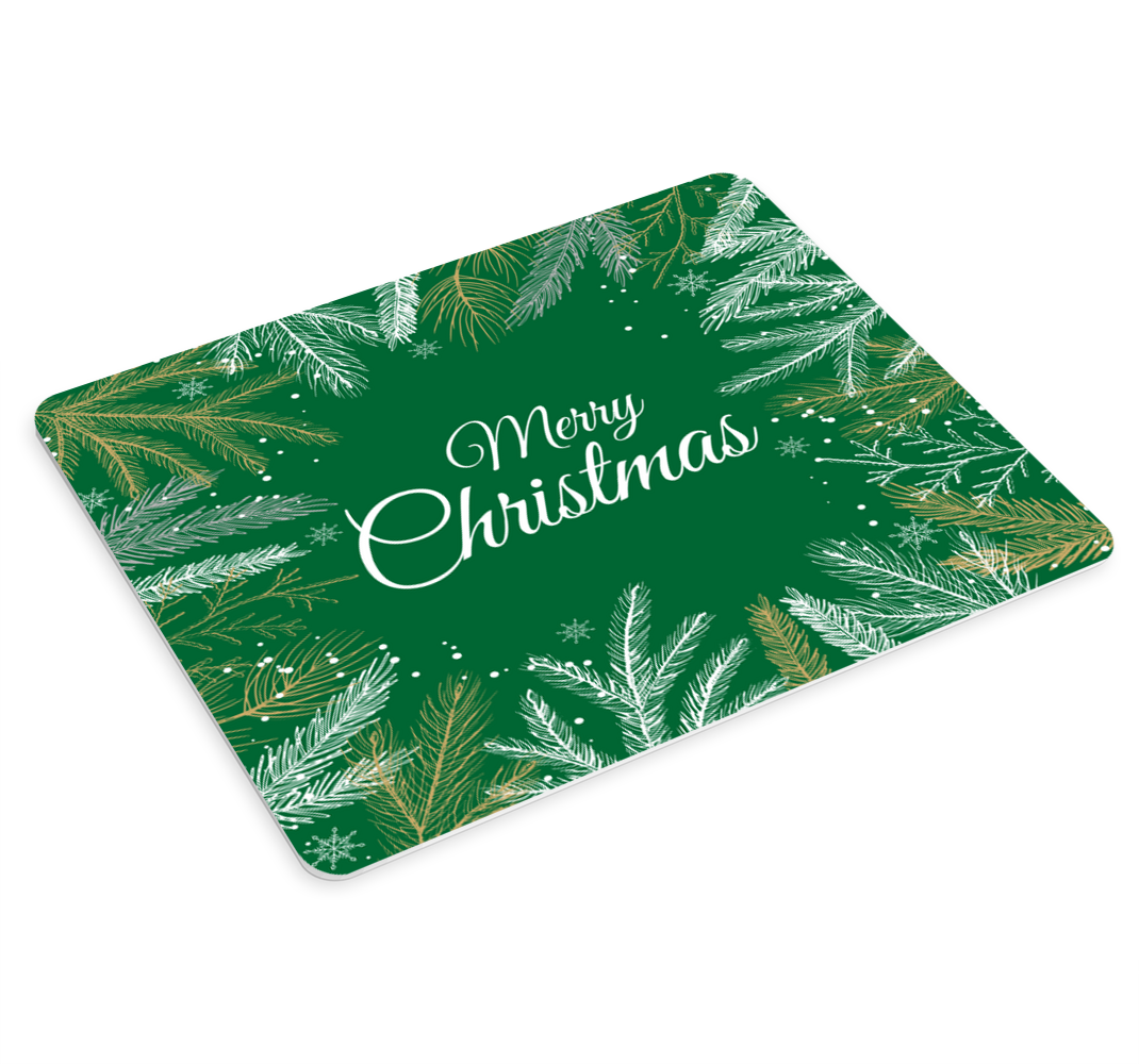 Merry Christmas green more mousepads - TenStickers