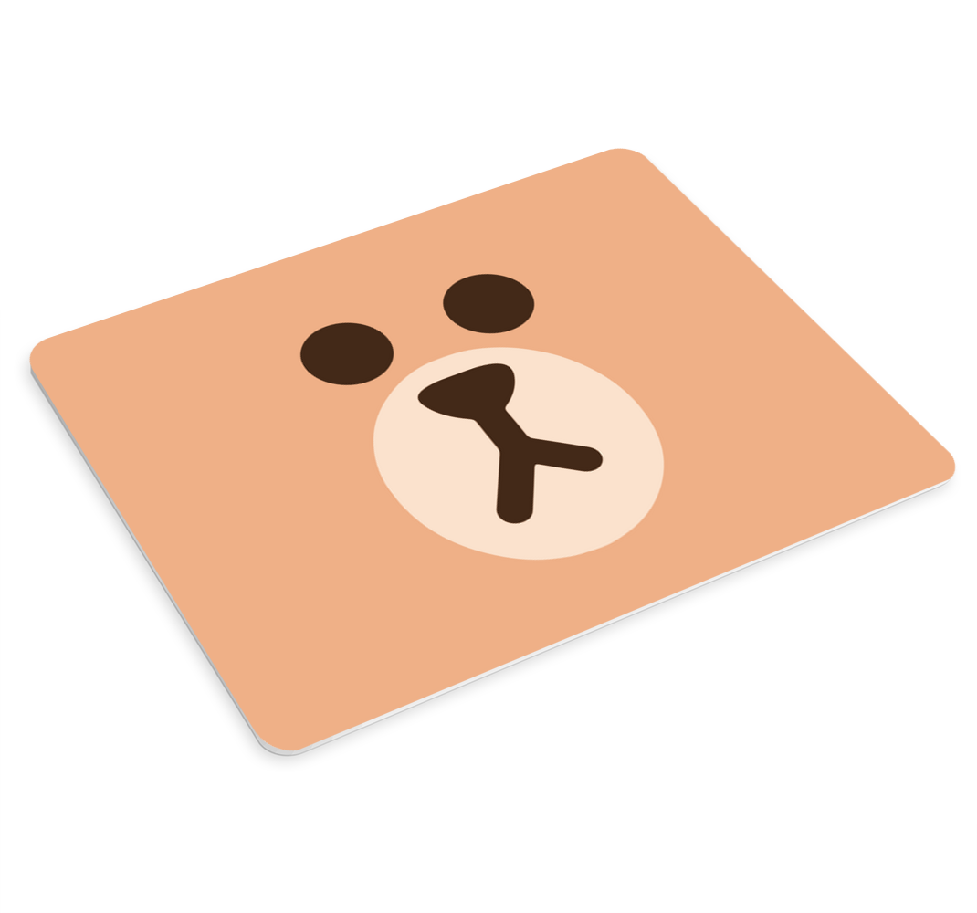 Teddy bear face original mouse pad - TenStickers