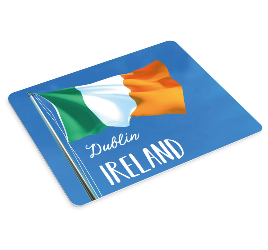 Dublin, Ireland and flag more mousepads - TenStickers