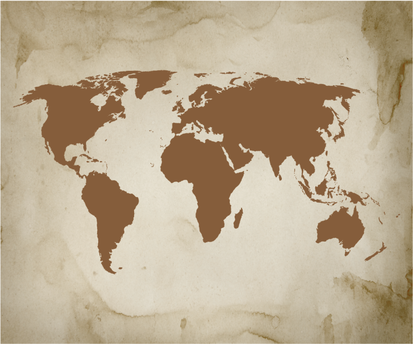 tapis de souris avec carte du monde Fond vintage - TenStickers