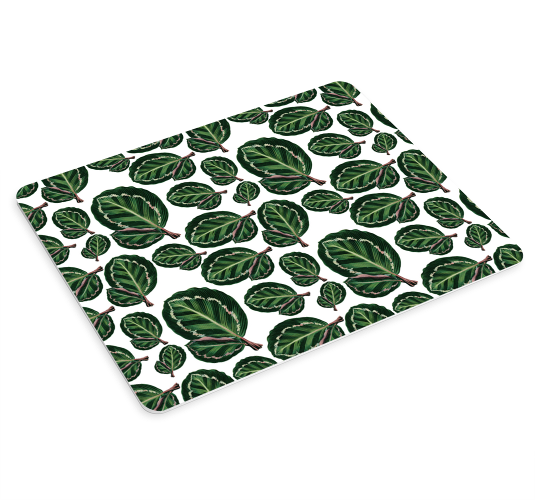 Red maranta pattern original mouse pad - TenStickers