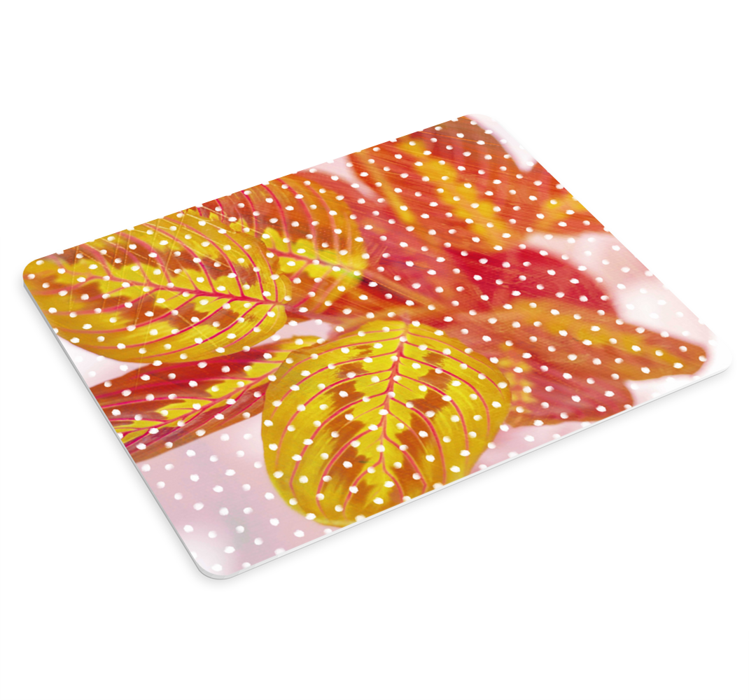 Alfombrilla ratón original Maranta roja con puntos - TenVinilo