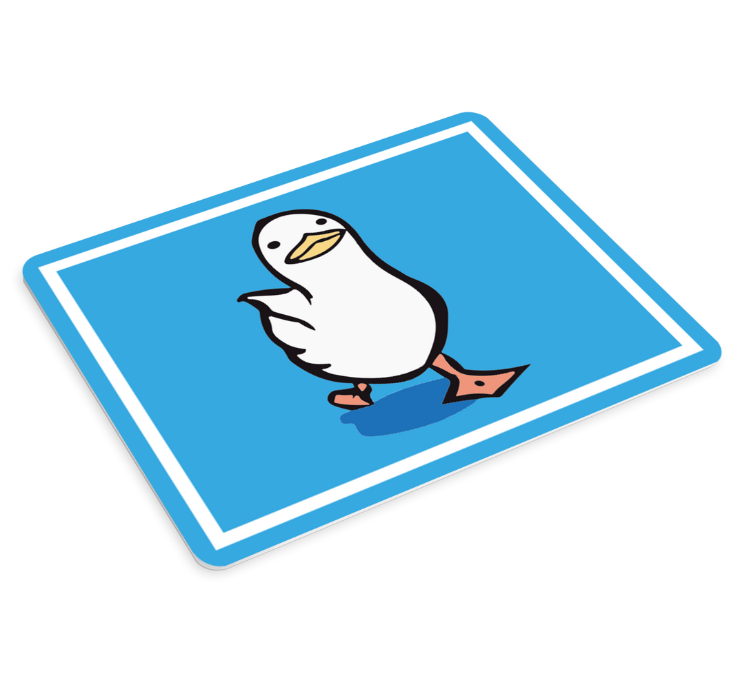 Alfombrilla ratón original Pato caminando swaggy - TenVinilo