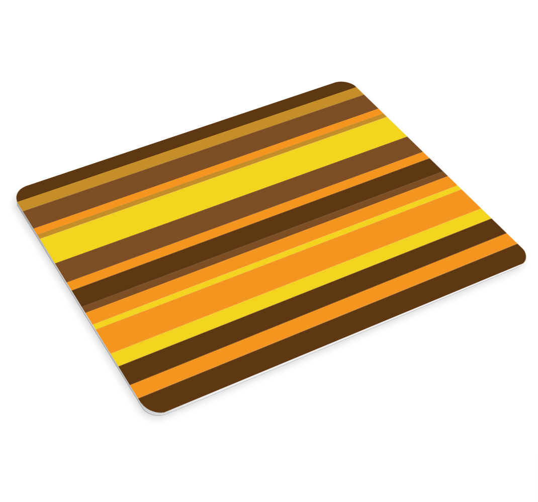 Oransje 70-talls stripemønster musematte tekstur - Tenstickers