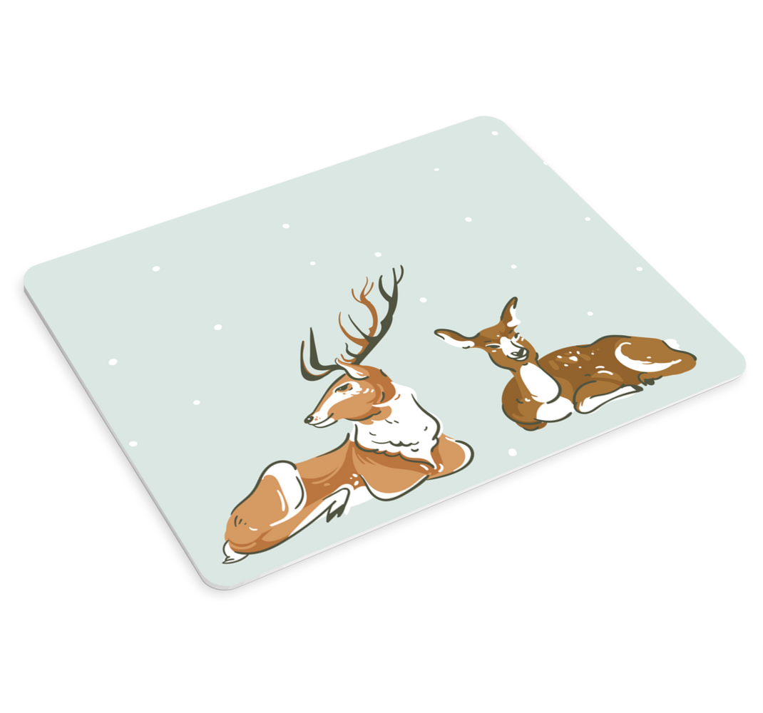 Dinlenen geyik çizimi orijinal mouse pad - TenStickers