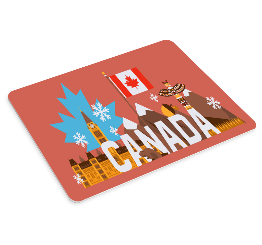 Main symbols of Canada original mouse pad - TenStickers