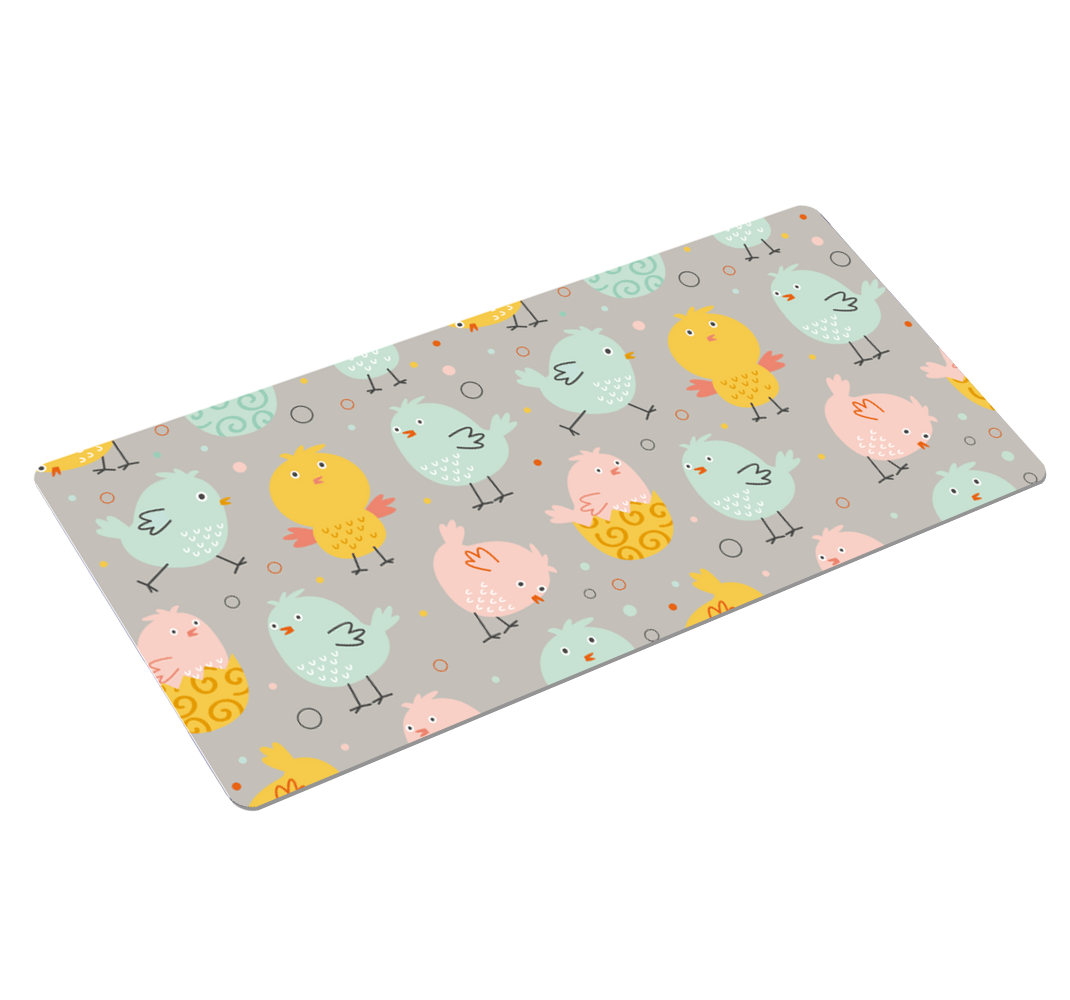 Alfombrilla ratón original Lindos colores pastel de pollo - TenVinilo