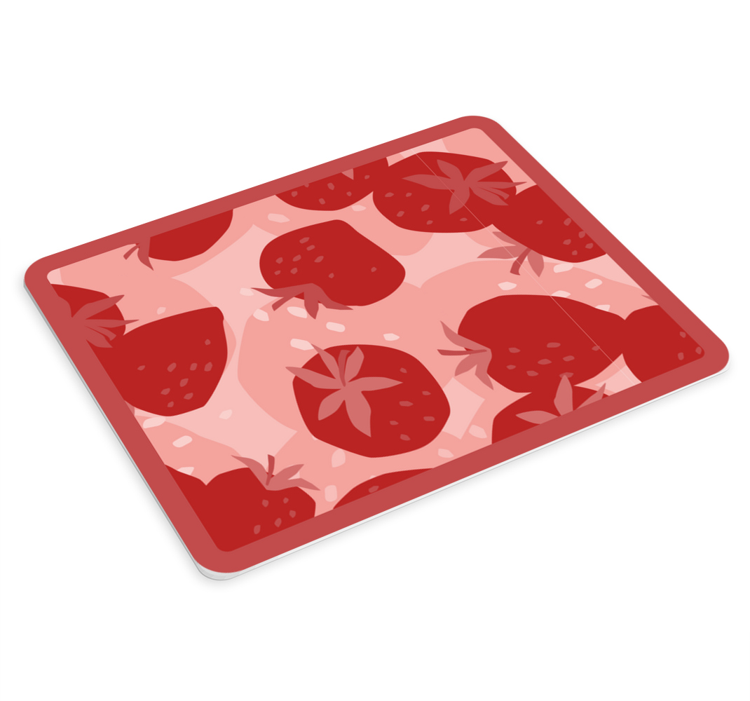 Abstraktní červené jahody originální podložka pod myš - TenStickers