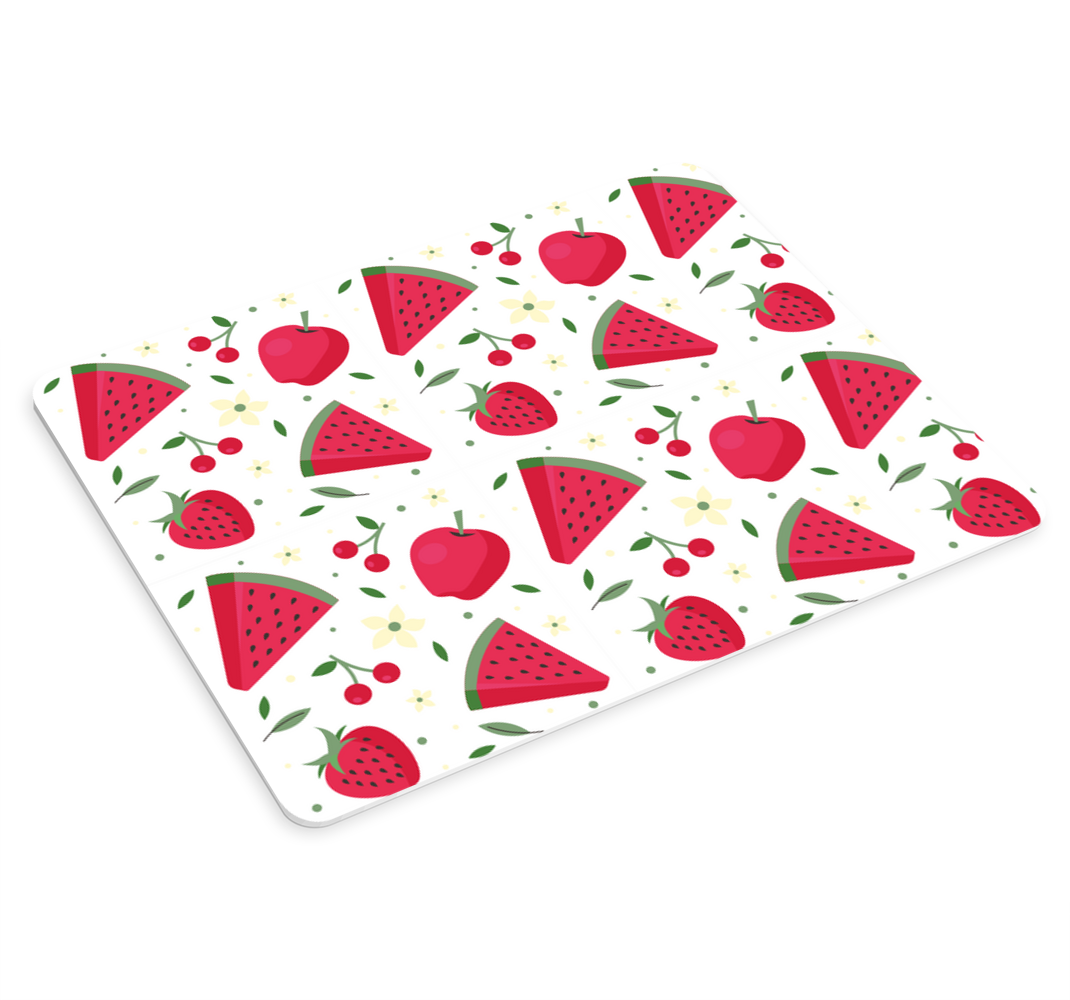 さまざまな種類の果物パターンのマウスパッド - TENSTICKERS