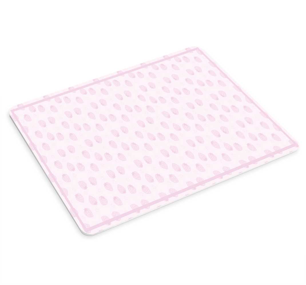 Tapetes de rato originais Padrão de morangos em rosa - TenStickers