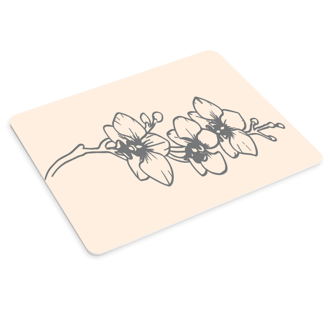 Orkide doğa çizgi sanatı daha fazla fare altlığı - TenStickers