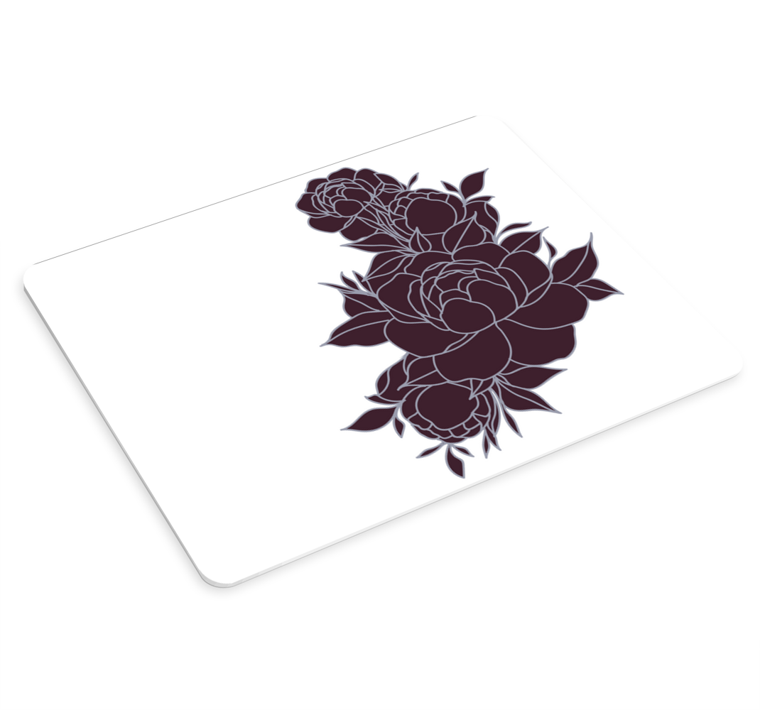 Bouquet roses minimalist design more mousepads - TenStickers