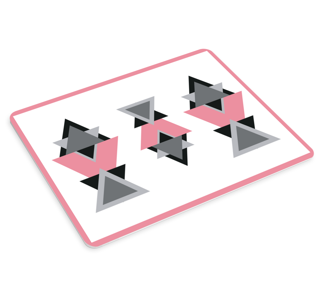 Tapis de souris original Art abstrait triangles - TenStickers