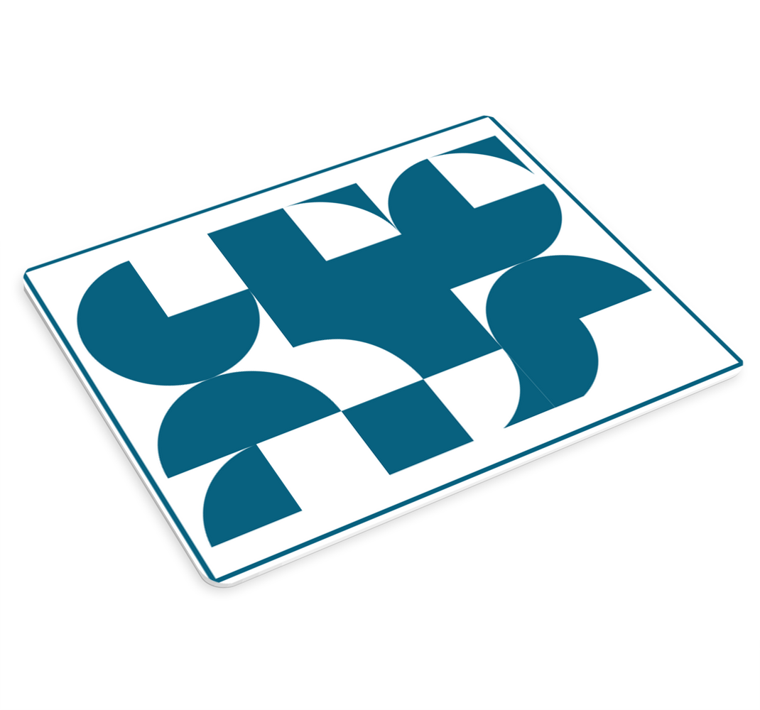 μπλε γεωμετρική τέχνη μοτίβο πρωτότυπο ποντίκι - TenStickers