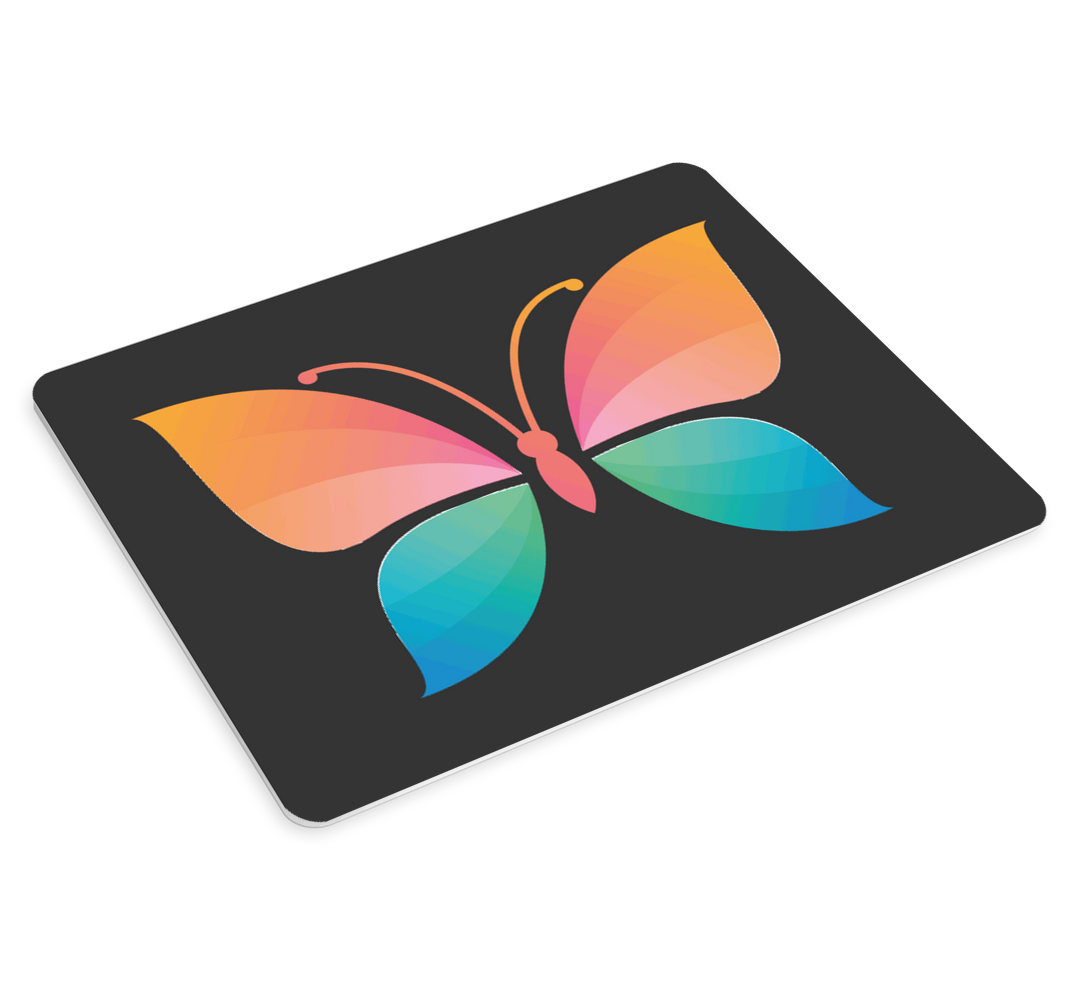 Alfombrilla ratón original Mariposa colorida cromática - TenVinilo