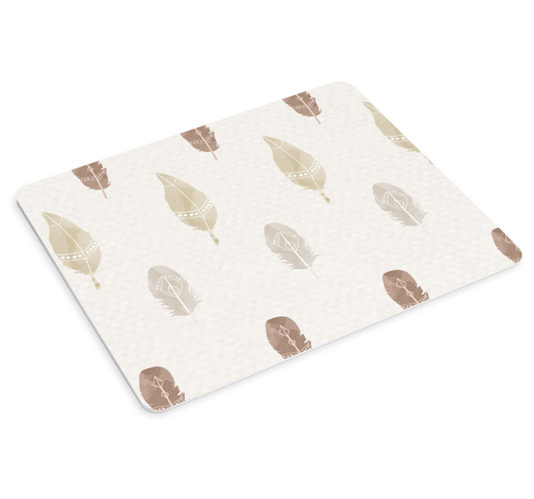 Golden feather original mouse pad - TenStickers