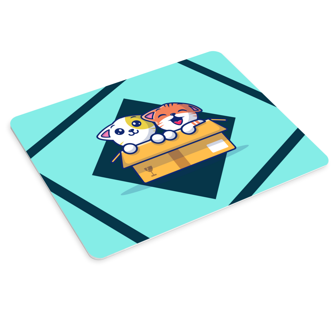 Mačke u kutiji originalna podloga za miša - TenStickers