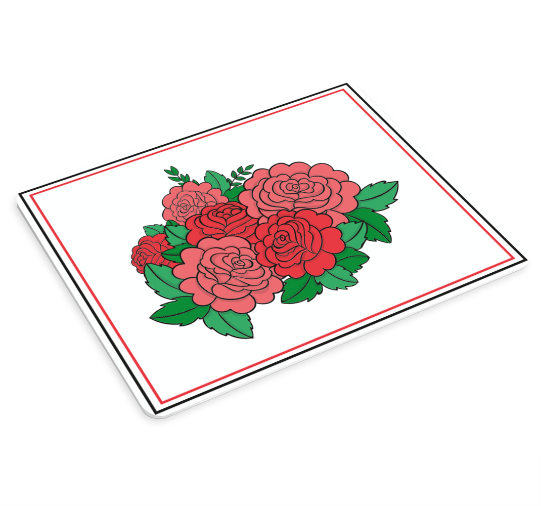 Original mouse pad bold floral design - TenStickers