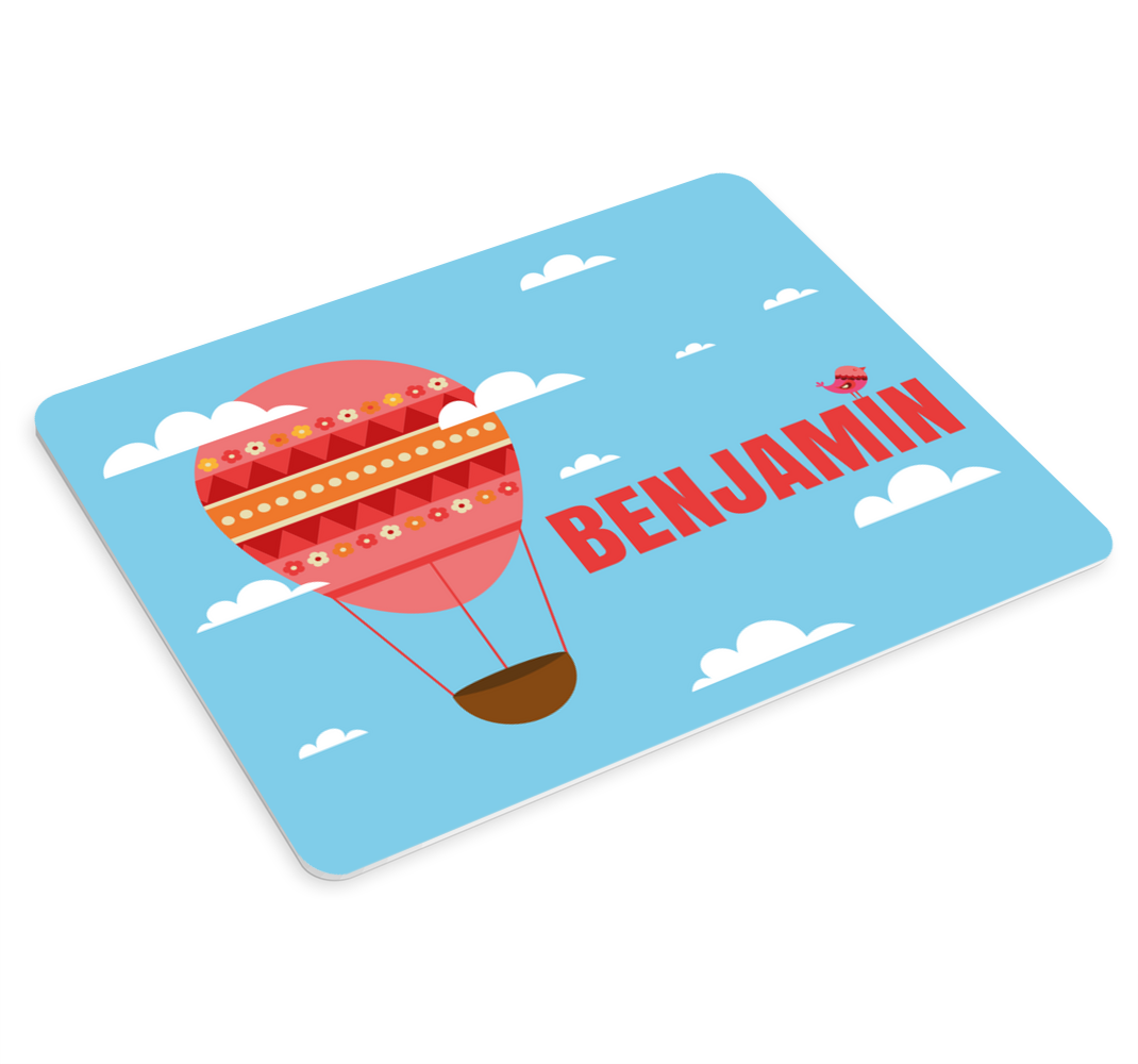 Red balloon on the sky personalised mouse mat - TenStickers