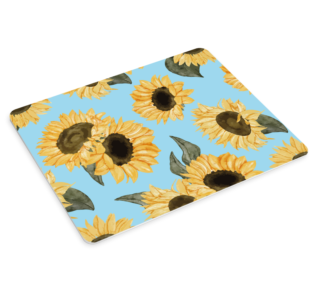 Tapetes de rato com flores Lindos girassóis frescos - TenStickers