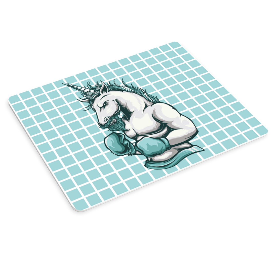 Tecknad enhörningsboxer musmatta - Tenstickers