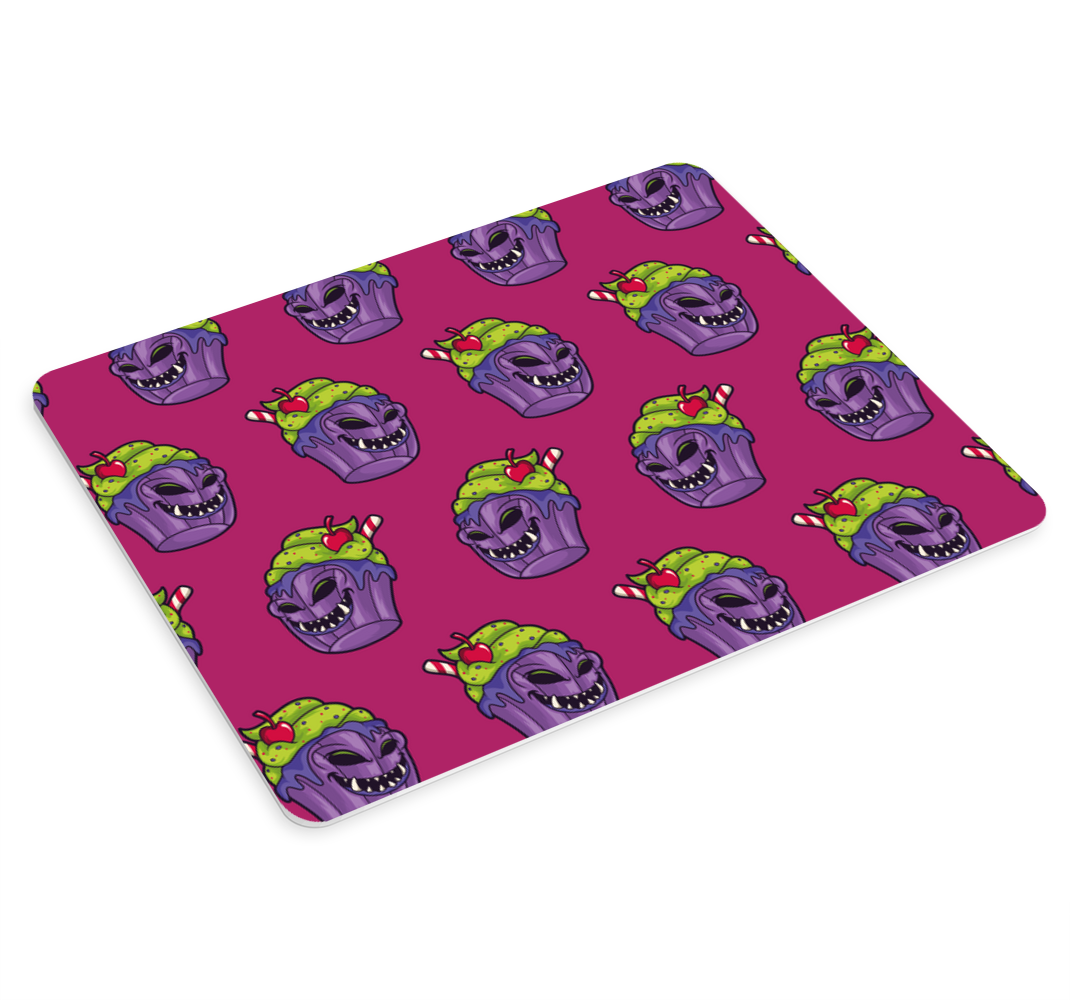 Gaming mouse pad playful monster cupcakes - TenStickers
