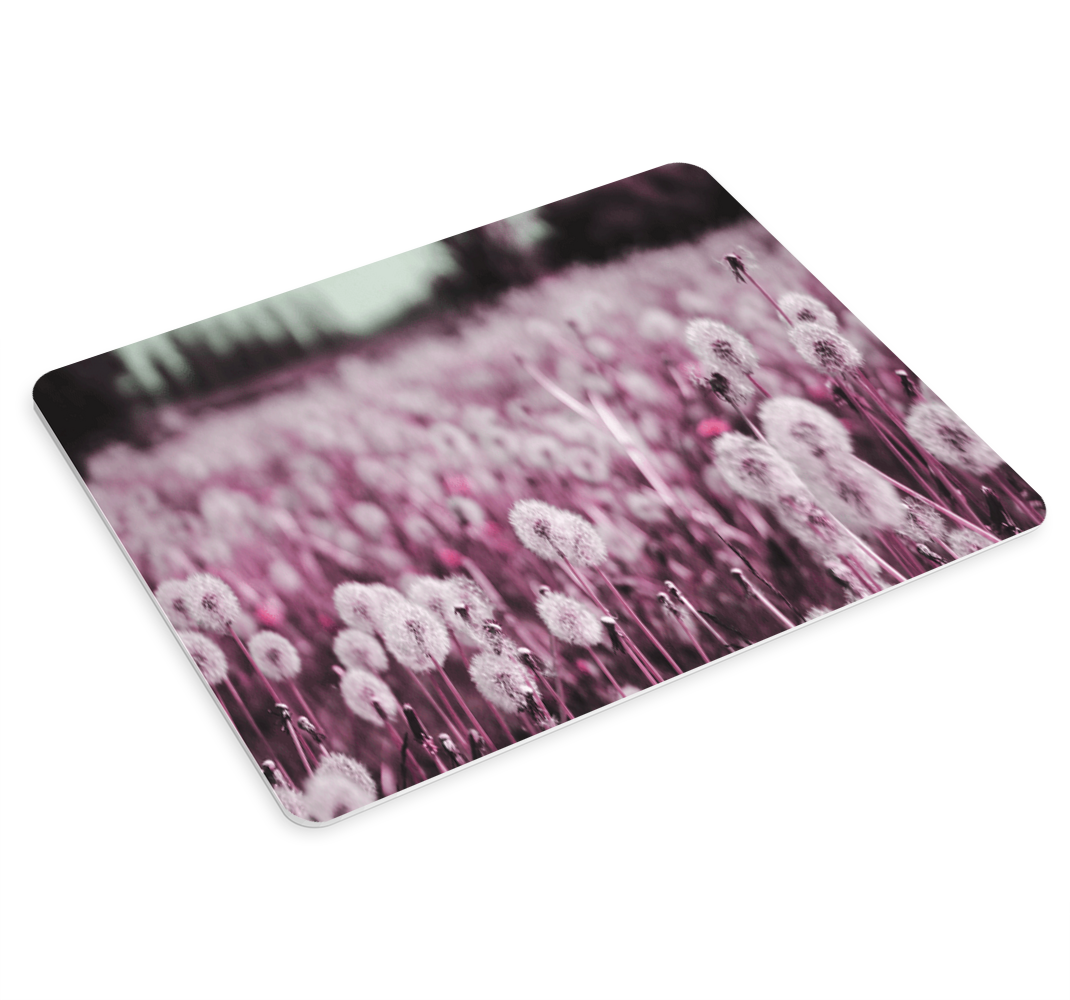 Tapis de souris original Art rose avec pissenlit - TenStickers