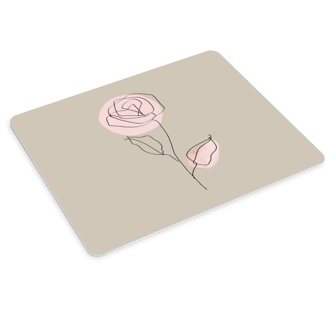 Original mouse pad minimalist floral design - TenStickers