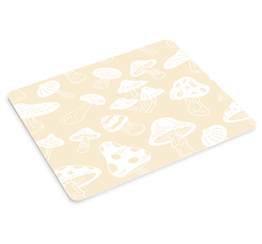 Beige sienimallit Alkuperäinen hiirimatto - Tenstickers