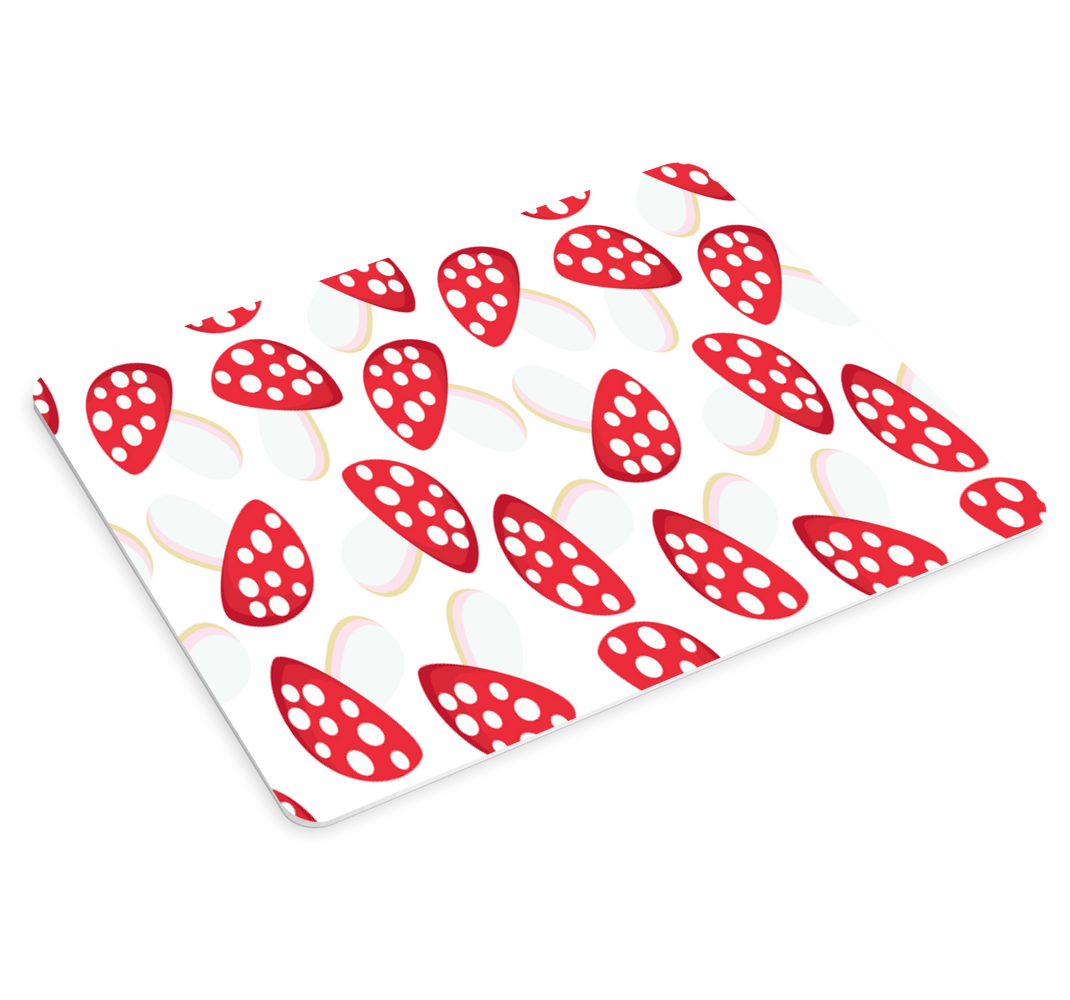 Red Mushroom Motif mouse pad patterns - TenStickers