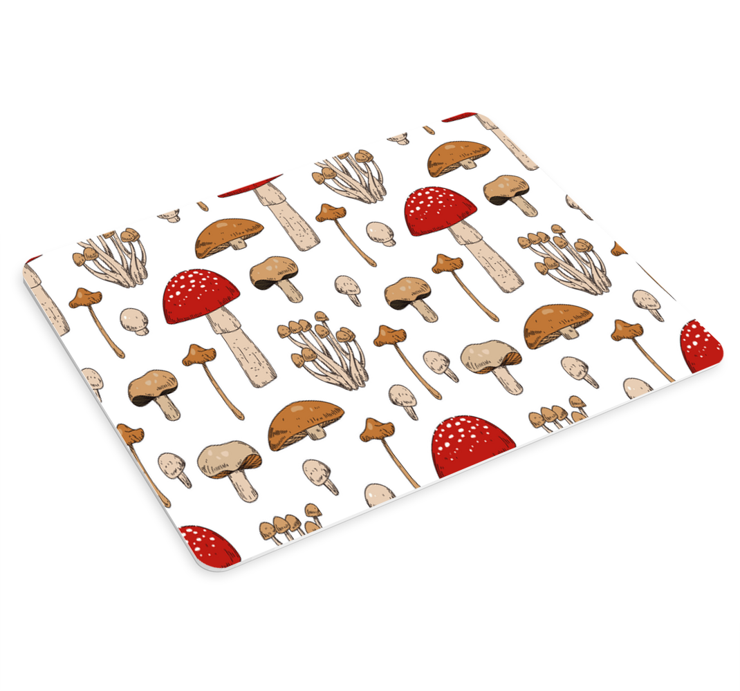 Yellow and red mushrooms and flowers mouse pad - TenStickers
