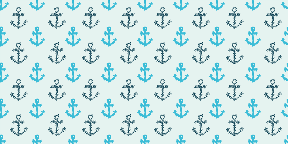 Mauspad muster anker wiederholendes design - TenStickers