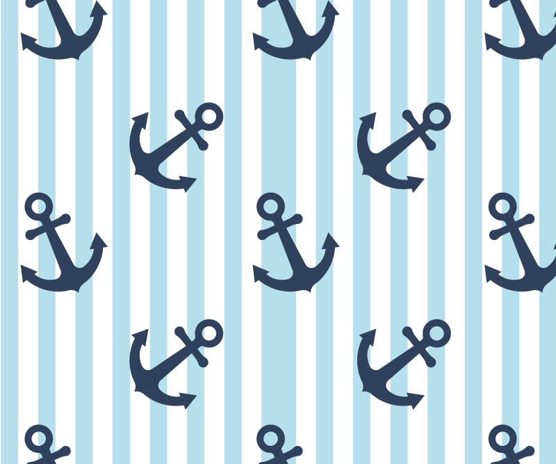 Tapis de souris rayures verticales bleu marine - TenStickers