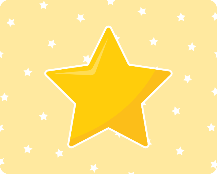 Yellow classic star original mouse pad - TenStickers