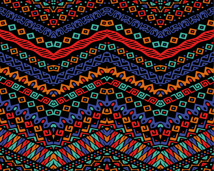 Alfombrilla ratón original Patrón africano sin costuras - TenVinilo