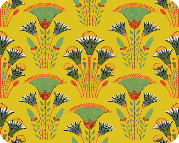 αφρικανικά λουλουδάτα μοτίβα πρωτότυπο mouse pad - TenStickers