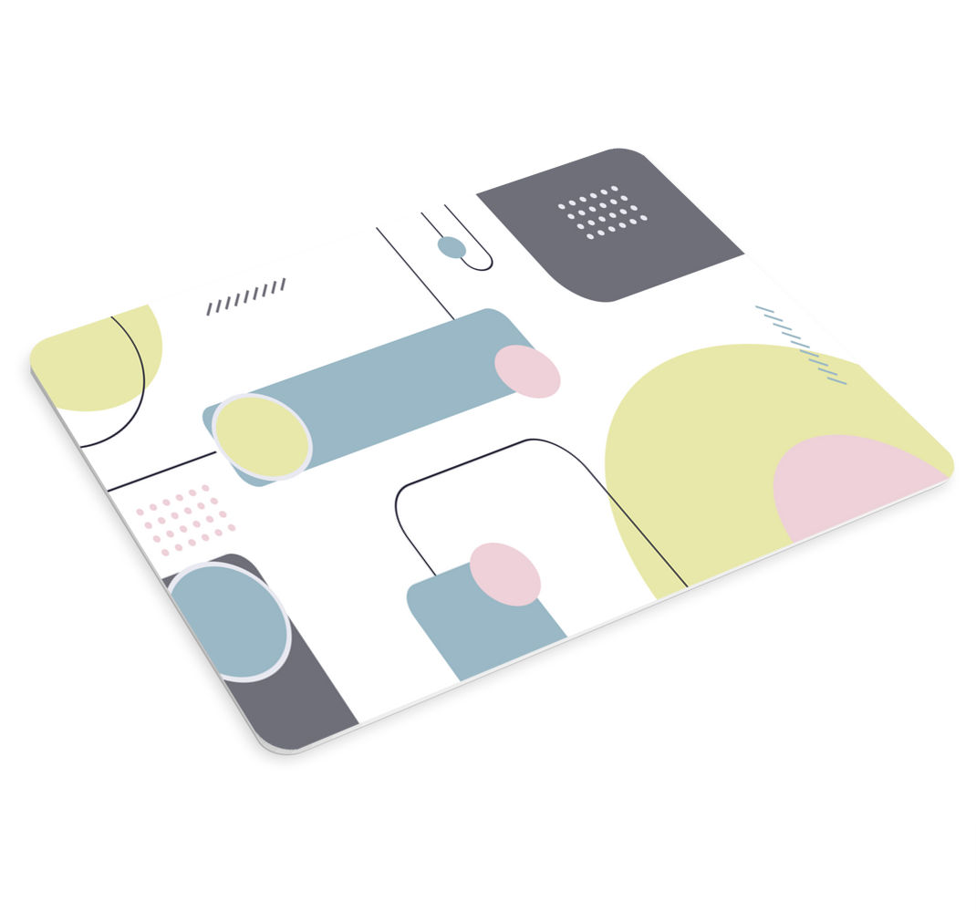 Pastel geometrisk original musemåtte - TenStickers