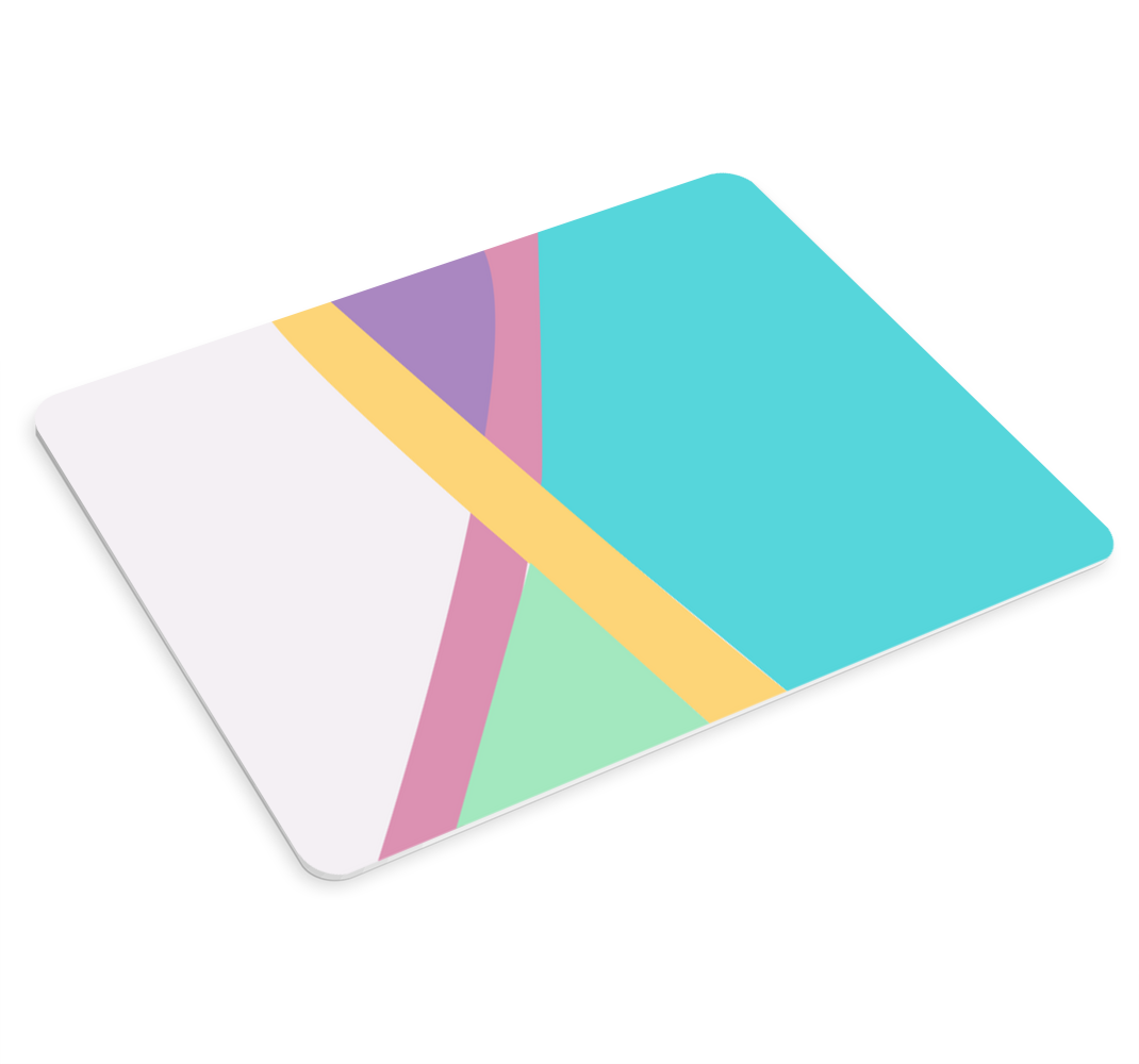 Colourful background colour blocks mousepad - TenStickers