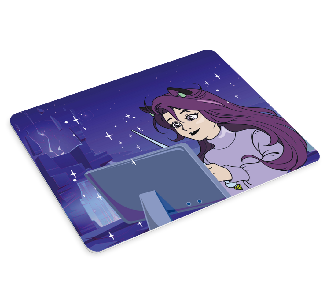 Varázslatos informatikus karakter anime egérpad - TenStickers