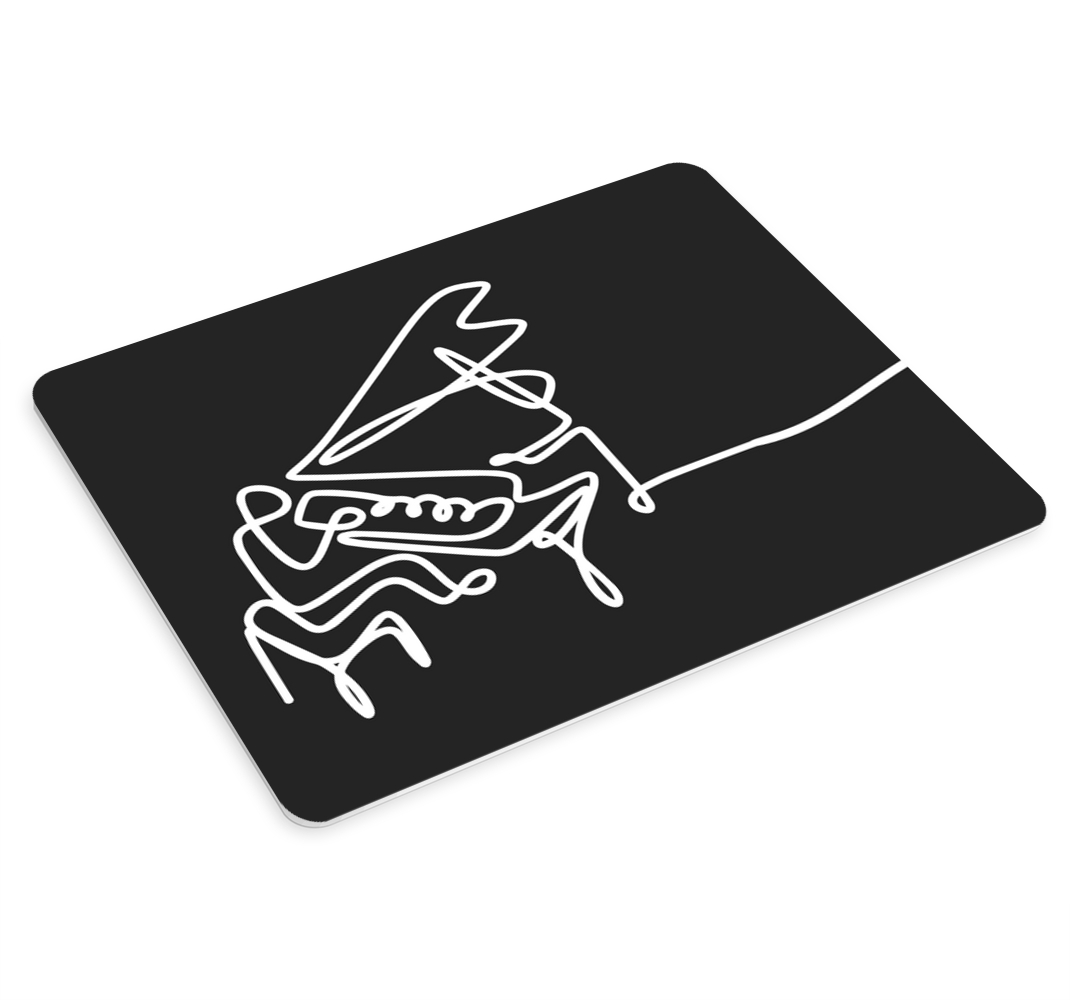 피아니스트 선화 귀여운 디자인 더 많은 마우스 패드 - TenStickers