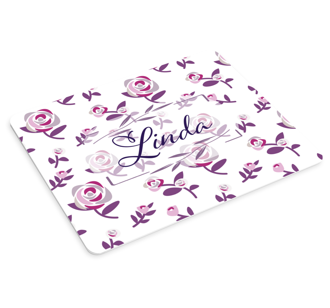 Vzorec vrtnic z imenom prilagojena podloga za miško - TenStickers